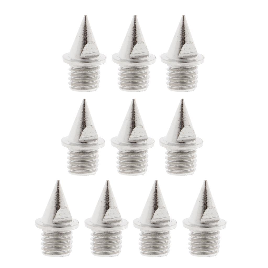 10pcs Carbon Steel Track and Field Pyramid Spikes Replacement with Plastic Spike Removing Wrench