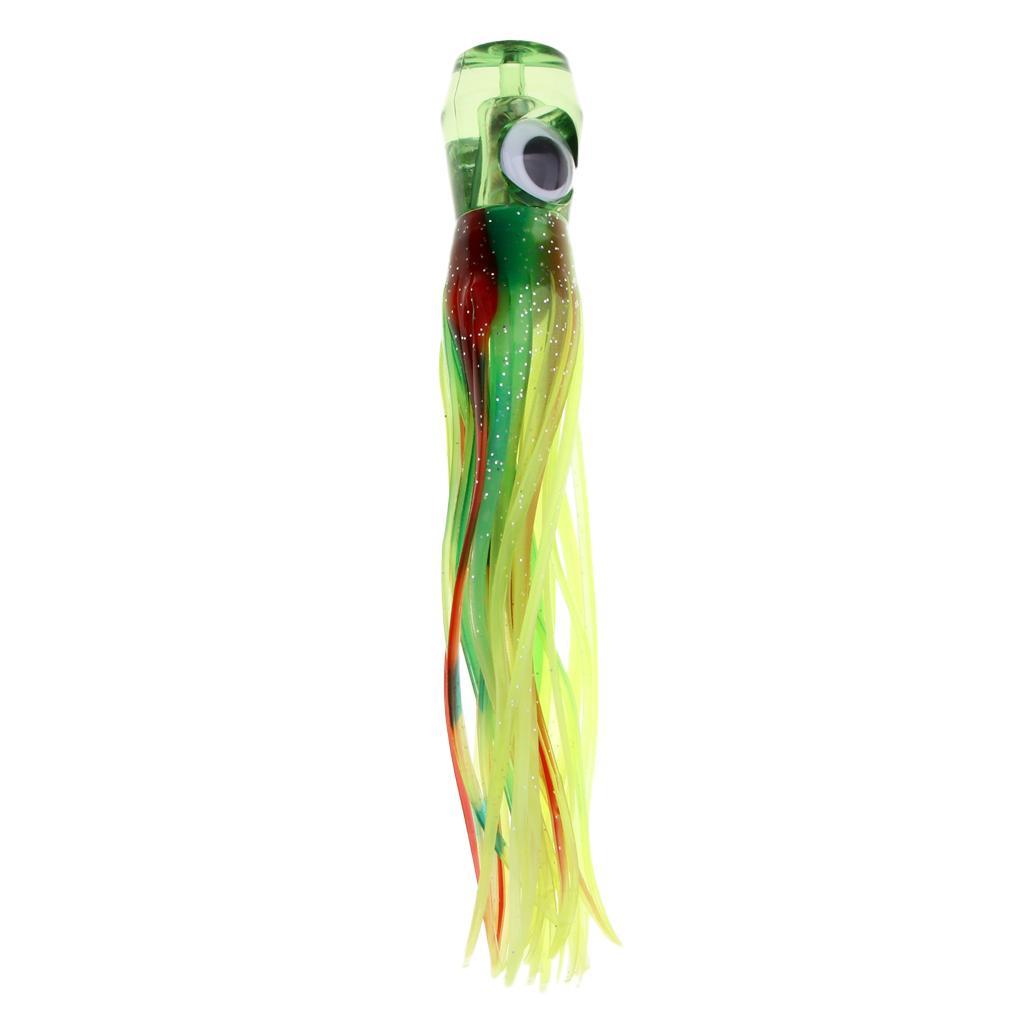 2x Squid Skirt Lure Bait Saltwater Soft Fishing Lure Hoochies 16.5cm/50g