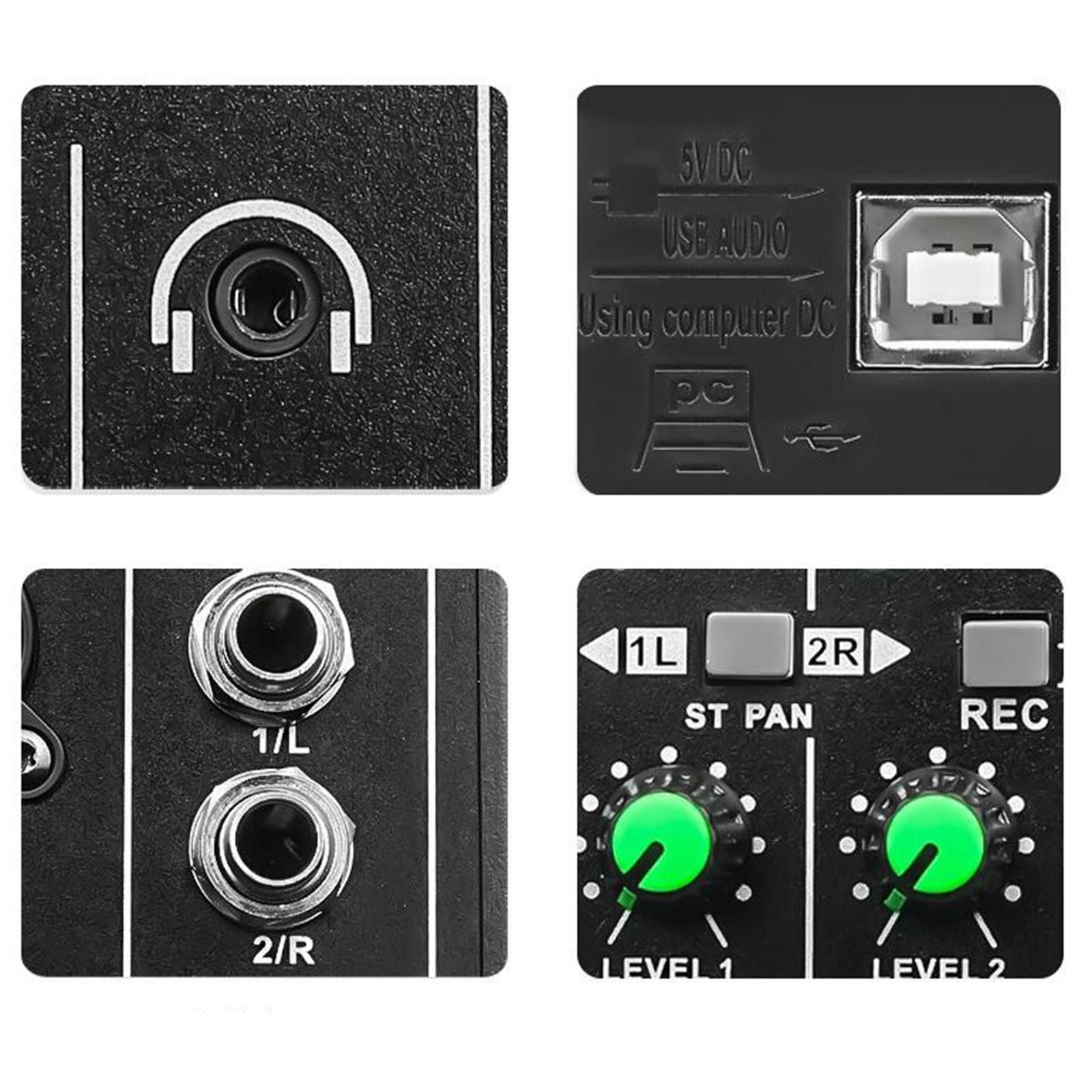 Sound Card Audio Mixer Sound Board Console for Music Recording Party Streaming Live Sound