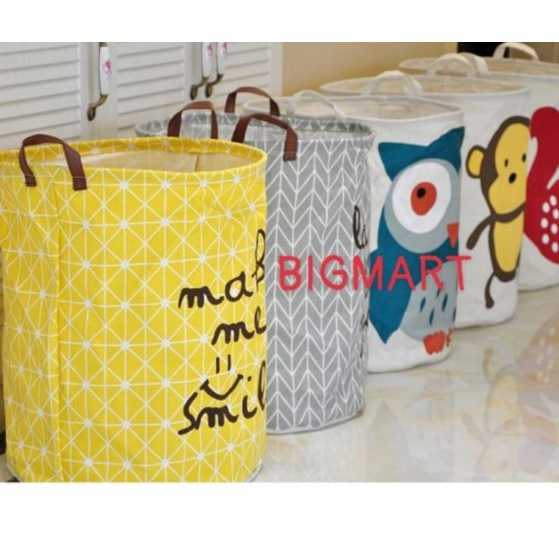 Sọt Vải / Giỏ Vải Canvas Đa Năng Đựng Đồ, Quần Áo, Đồ Chơi Chống Thấm Nước