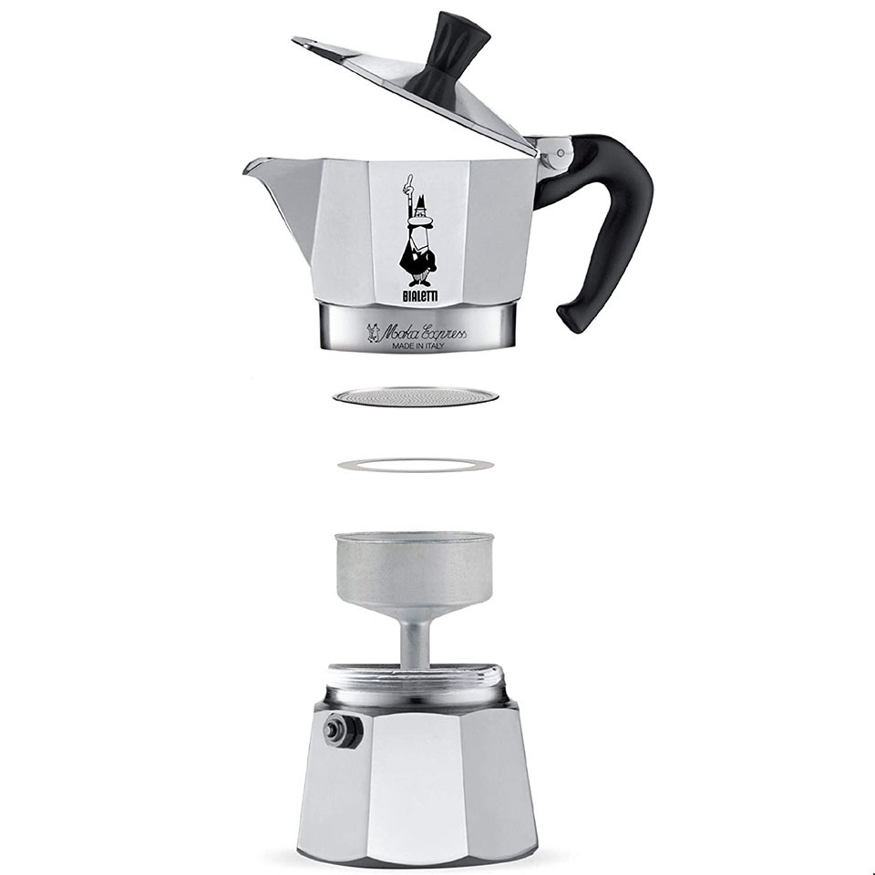 Ấm pha cà phê Bialetti Express 2, 3, 4 và 6 cup - hàng chính hãng