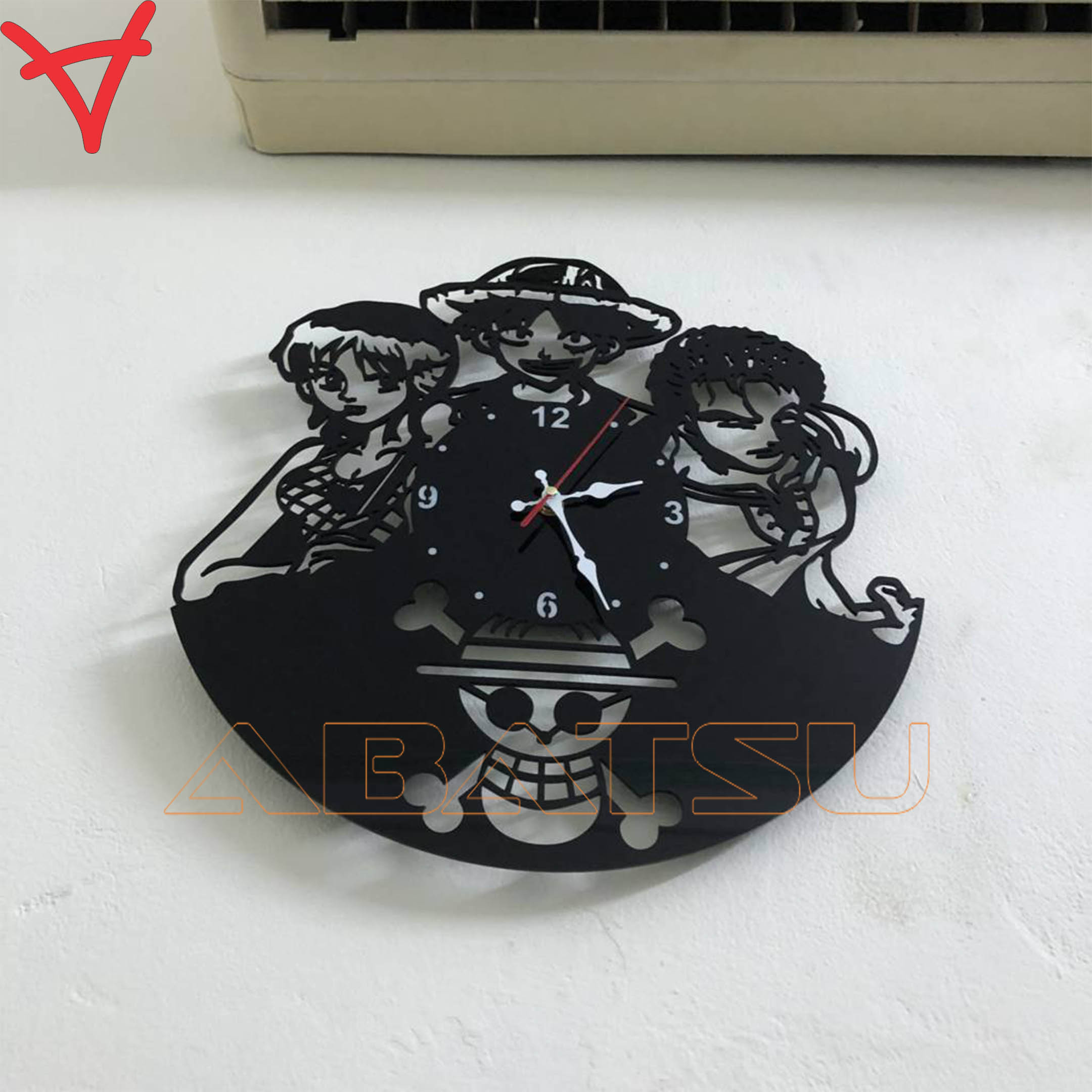 Đồng Hồ Treo Tường Abatsu Trang Trí One Piece – Biểu Tượng Hoàn Hảo Dành Cho Fan Mũ Rơm!