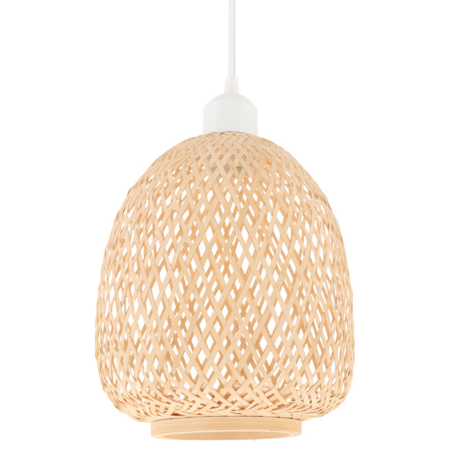 -Woven Pendant Light Fixture Hanging Light for Teahouse Farmhouse