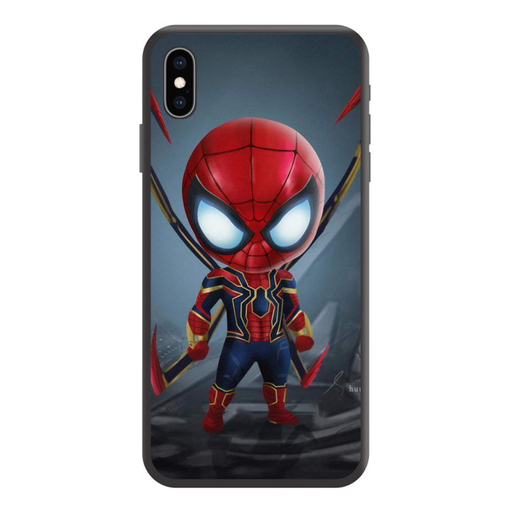 Ốp lưng điện thoại Iphone XS Max in hình Chibi Ifninity War - Cậu Bé Siêu Nhân Mẫu 07