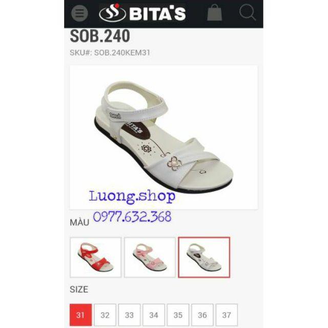 Sandal bitas bé gái SOB240 Trắng