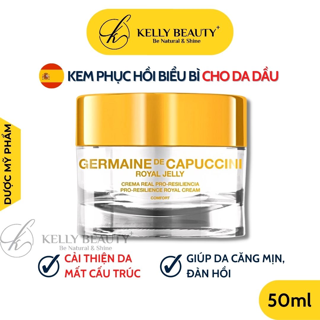 Kem Phục Hồi Da Dầu Germaine Royal Jelly Cream Comfort - Giảm Kích Ứng, Làm Dày Da, Phục Hồi Cấu Trúc Da | Kelly Beauty