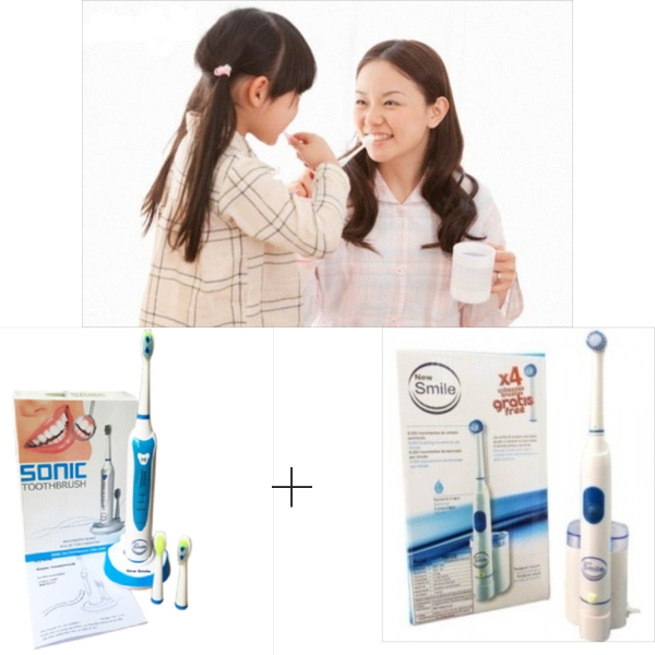 Bộ Bàn Chải New Smile Sonic MAF8101-X + Tặng 1 Bộ Bàn Chải New Smile TR5122