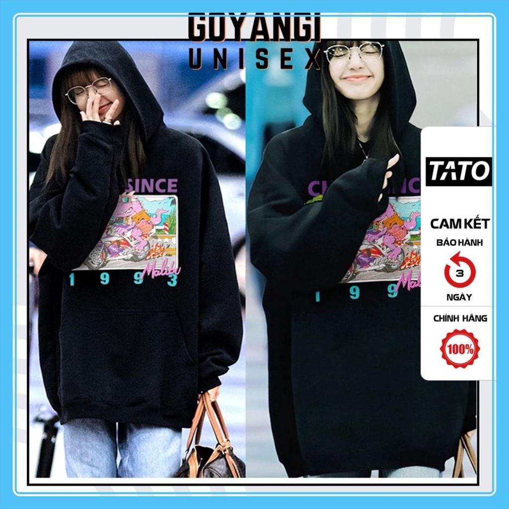 Áo Hoodie GYG Unisex LISA BlackPink Form Rộng Oversize Phong Cách Hàn Quốc