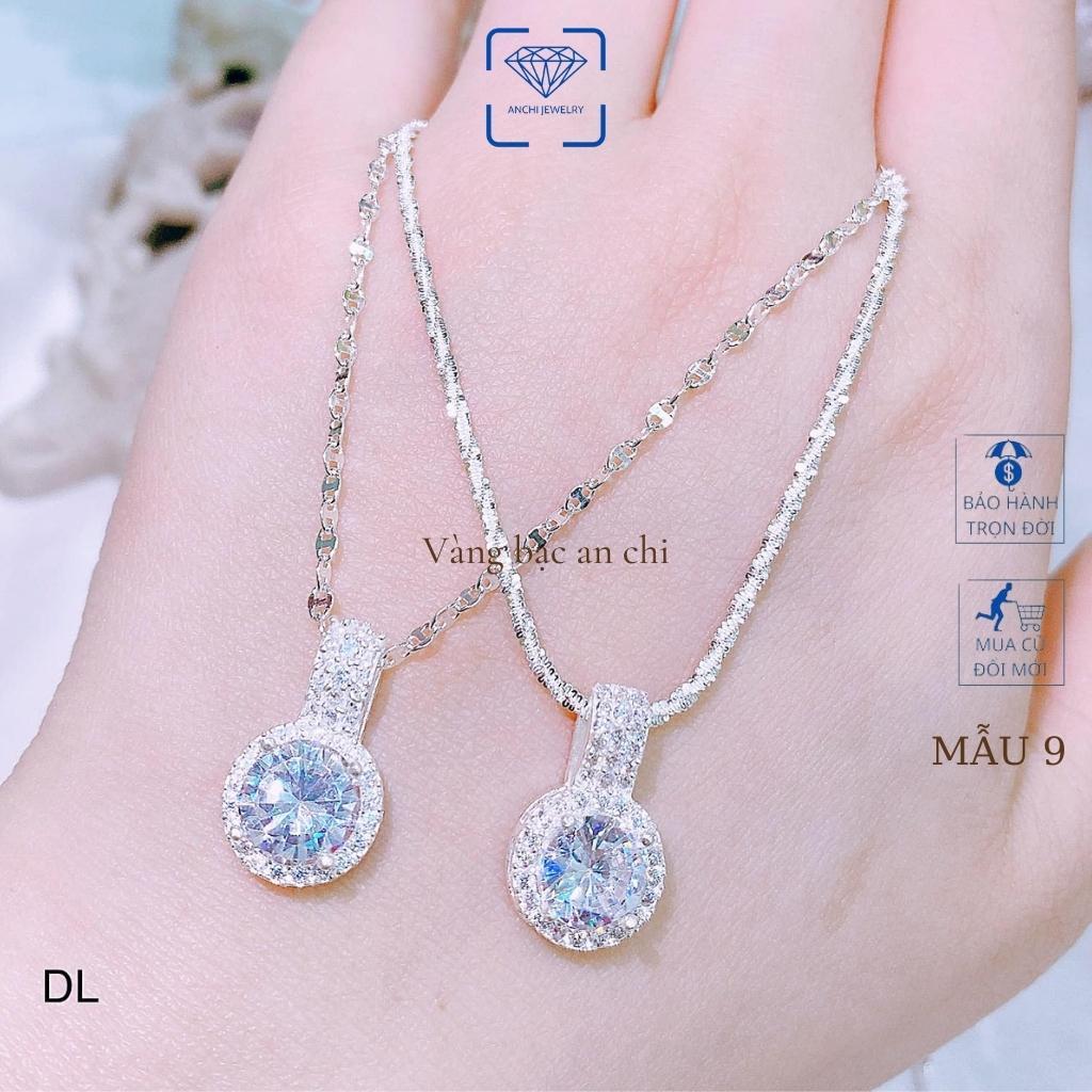 Dây chuyền/ Vòng cổ nữ bạc kèm mặt mẫu mới hottrend 2022, trang sức bạc Anchi jewelry