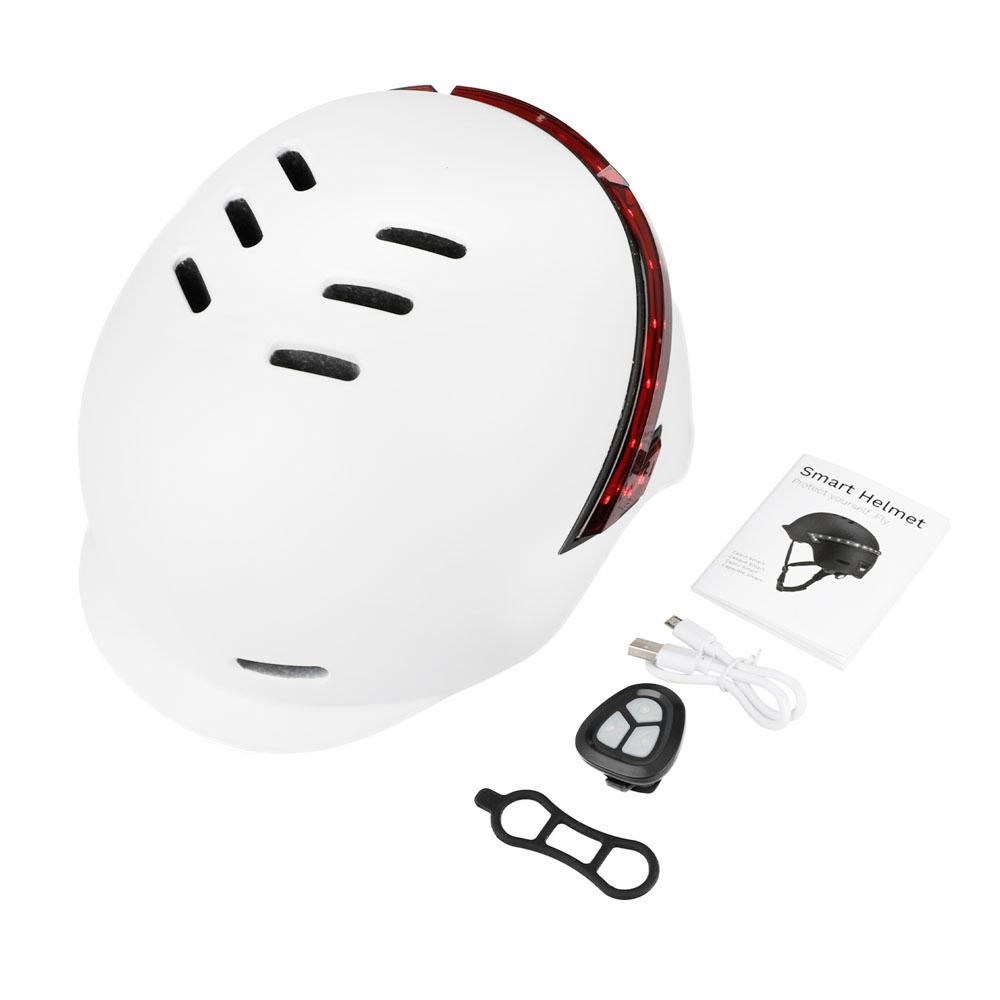 Cycling Helmet Breathable & Comfortable Safety Helmet with Warning Light Remote Controller for Men Women
