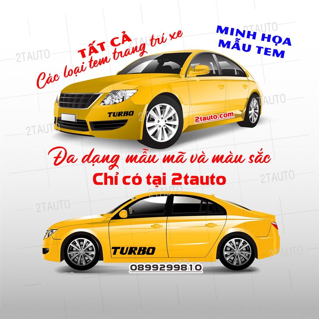 Sticker chữ TURBO tem dán trang trí ô tô xe hơi chống nước, chống phai màu, mẫu mã đa dạng độc đáo - MẪU 9