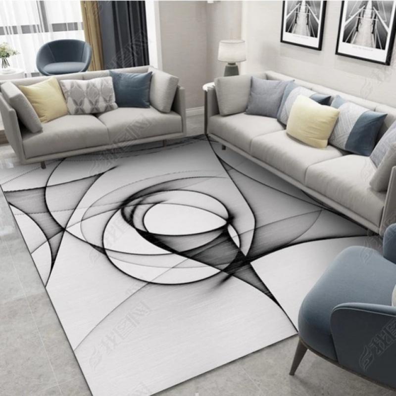 Thảm Lót Sàn Họa Tiết Thổ Cẩm Phong Cách Bắc Âu Hiện Đại