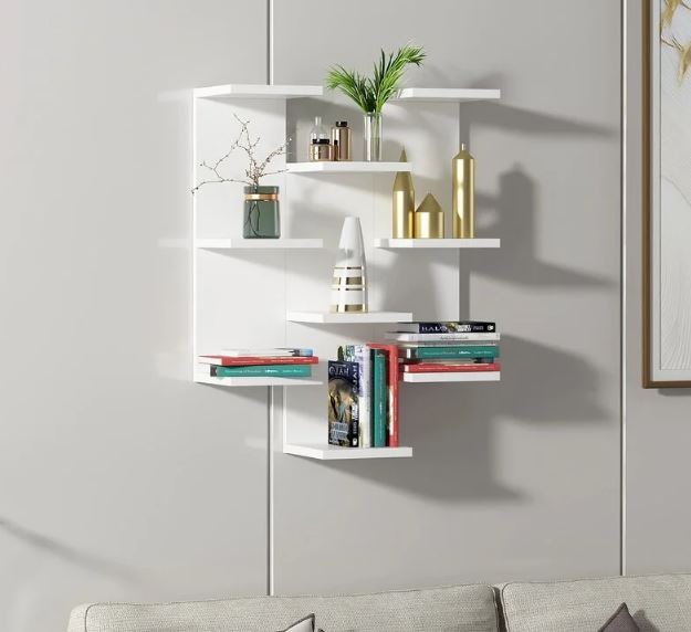 Kệ Gỗ Trang Trí Treo Tường 9 Tầng  Juno Sofa CTKT513 KT 59 x 75 x 21.7cm