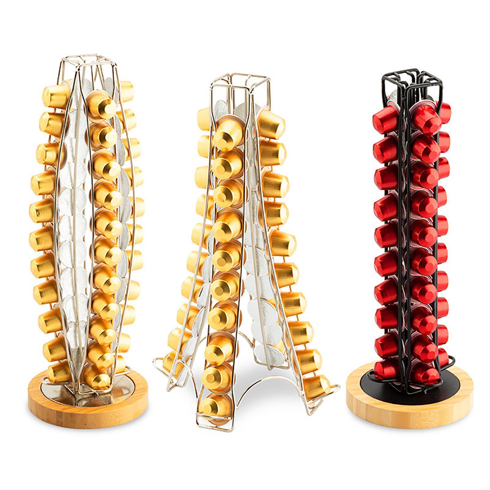 Coffee Capsule Rack Rotatable Coffee Pod Holder Stand