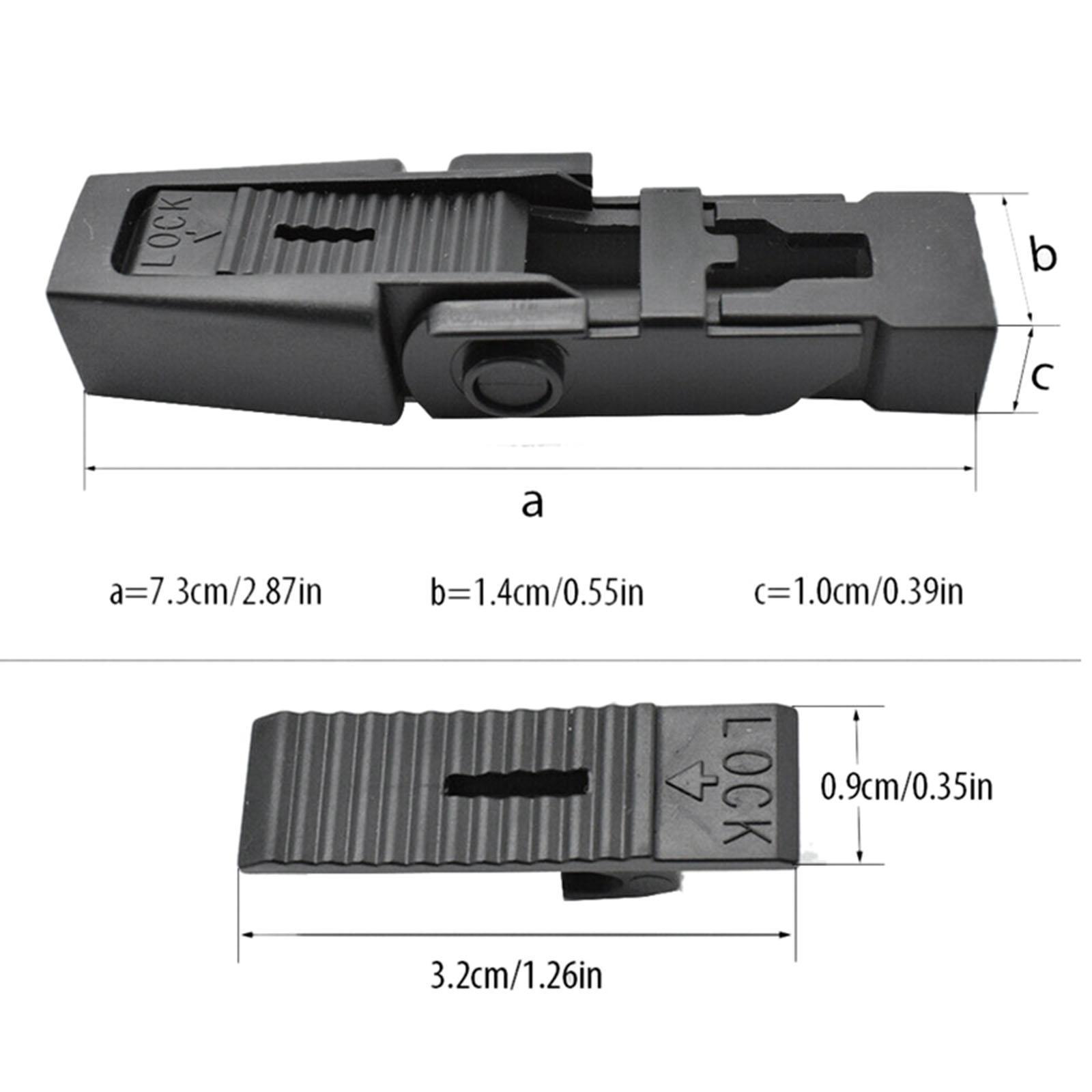 2Pcs Automotive Front Windshield Wiper Arm Retaining Clip/ Black for Discovery 2 L322 Replacement Durable/