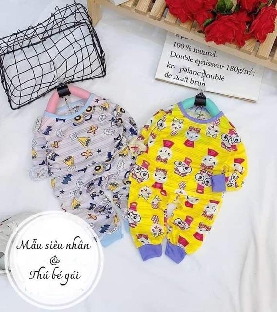 Bộ dài tay chất giấy thái cho bé trai và bé gái từ sơ sinh đến 18kg