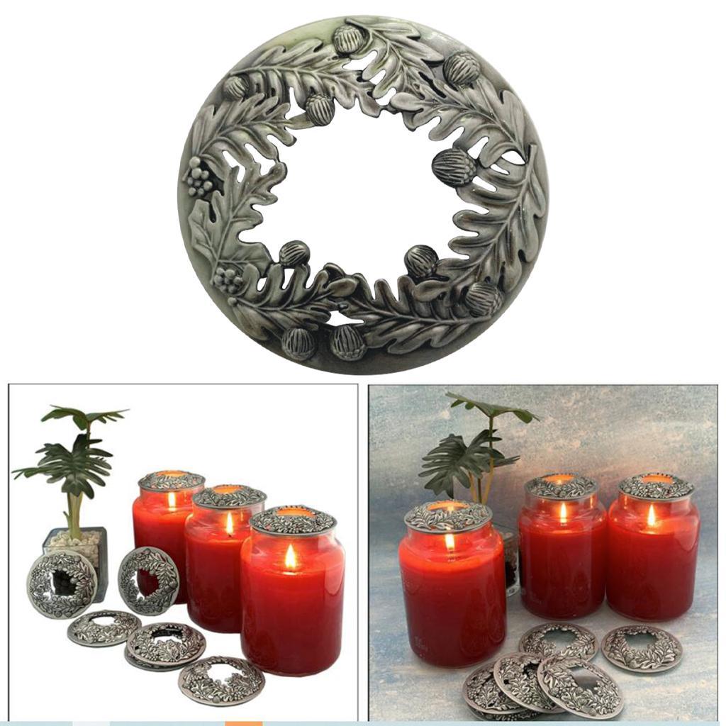 2pcs Jar Candles Topper Wedding Scented Lid Aromatherapy Shades Cover Home Tabletop Decor