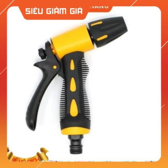 Bộ vòi xịt nước tưới cây đa năng tăng áp lực nước kèm dây tưới dạng lò xo co dãn 319814 loại 10m