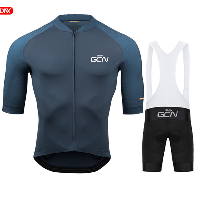 Raudax GCN Cycling Jersey Set Summer Short Tay áo ngắn MTB Bike Bike Xe đạp Maillot Ropa Ciclismo Suit Color: 8 Size: XS