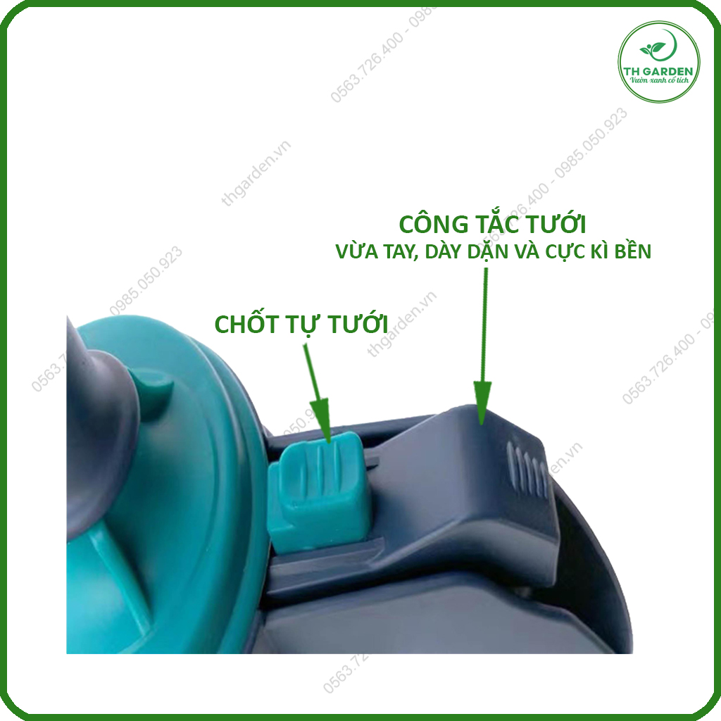 Bình Tưới Cây Huyền Thoại TH Garden - Phun Xa Tới 5m - Chế Độ Tự Động Tưới Ko Cần Giữ