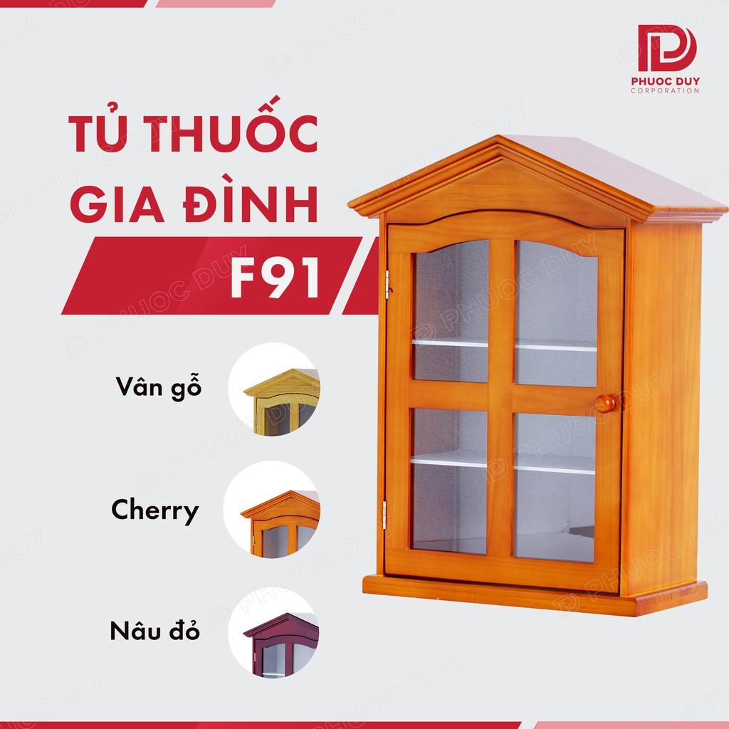 Tủ thuốc - Tủ y tế gia đình gỗ tự nhiên F91