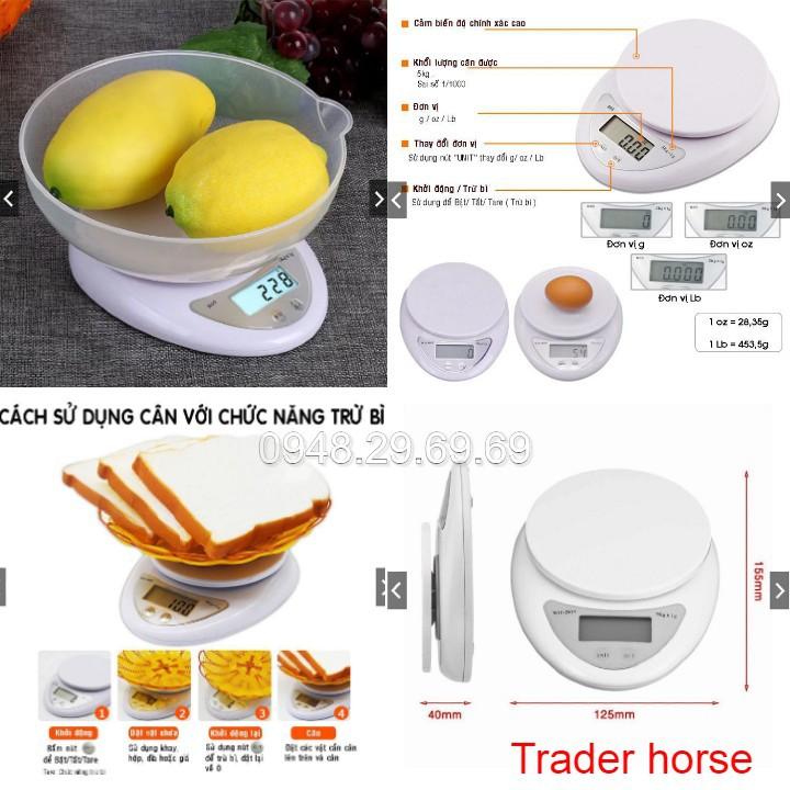 Cân Điện Tử thực phẩm nhà bếp chính xác mini Cân Tối Đa 5kg