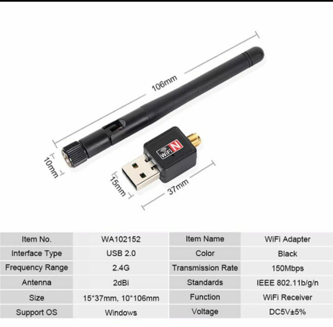 BỘ THU PHÁT SÓNG WIFI USB MÁY TÍNH LAPTOP HÀNG LOẠI TỐT