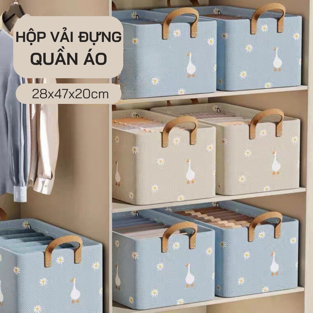 Hộp Đựng Quần Áo Có Khung Cố Định -Thiết Kế Gấp Gọn Thông Minh Giỏ Đựng Đồ Lót Giúp Tiết Kiệm Không Gian - HÀNG CHÍNH HÃNG MINIIN