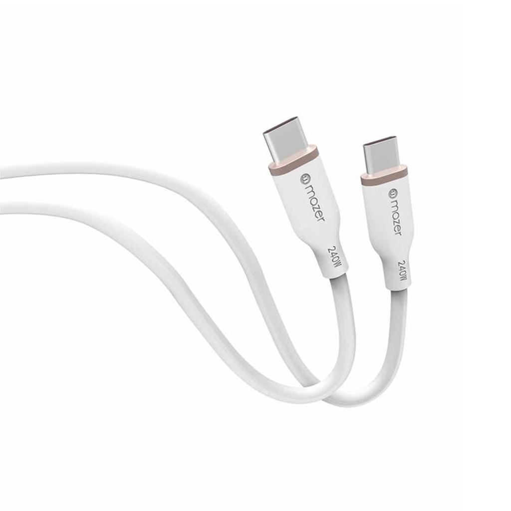 Dây Cáp MAZER nfinite.LINK 3 PD240W USB-C to USB-C 2M cable (Flex, Silicone) (2m) - Hàng Chính Hãng