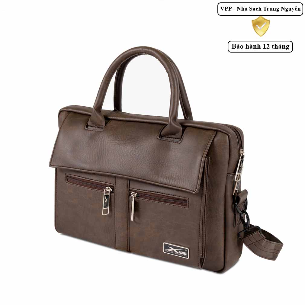 Cặp công sở da Xbags XB 4301 chống nước – Túi laptop 15.6 inch, cặp văn phòng nam cao cấp đa năng!