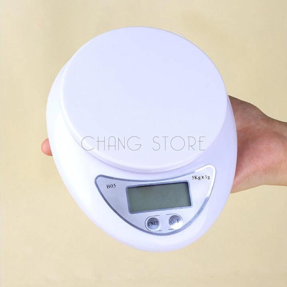 Cân Điện Tử Nhà Bếp Mini Electronic Kitchen Scale, Cân Thực Phẩm Loại 5Kg Tiện Dụng Cho Mọi Nhà