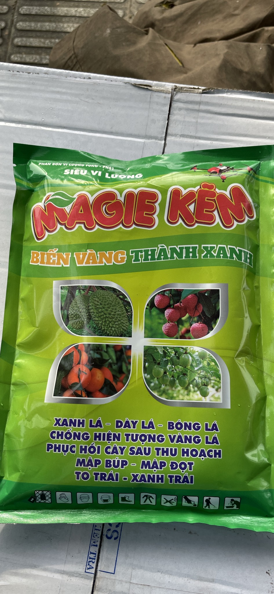Sản phẩm phân bón lá MAGIE KẼM GÓI 1 KG