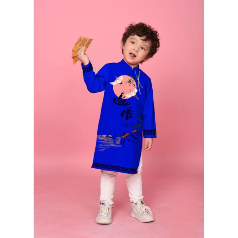 Áo dài bé trai cha mẹ