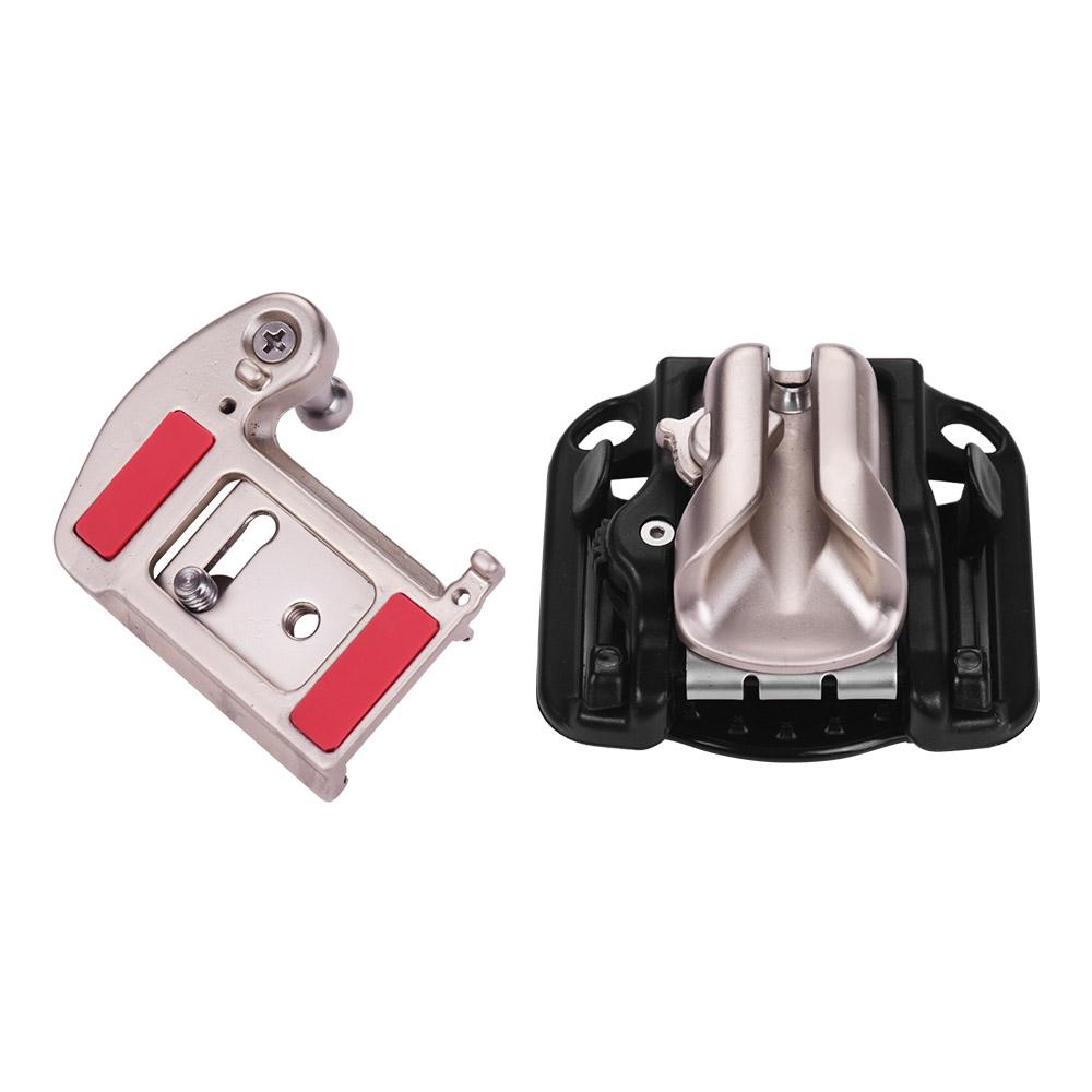 Bao da máy ảnh kẹp thắt lưng với tấm nhả nhanh Vít 1/4 inch cho Canon Nikon Sony Olympus - Bạc