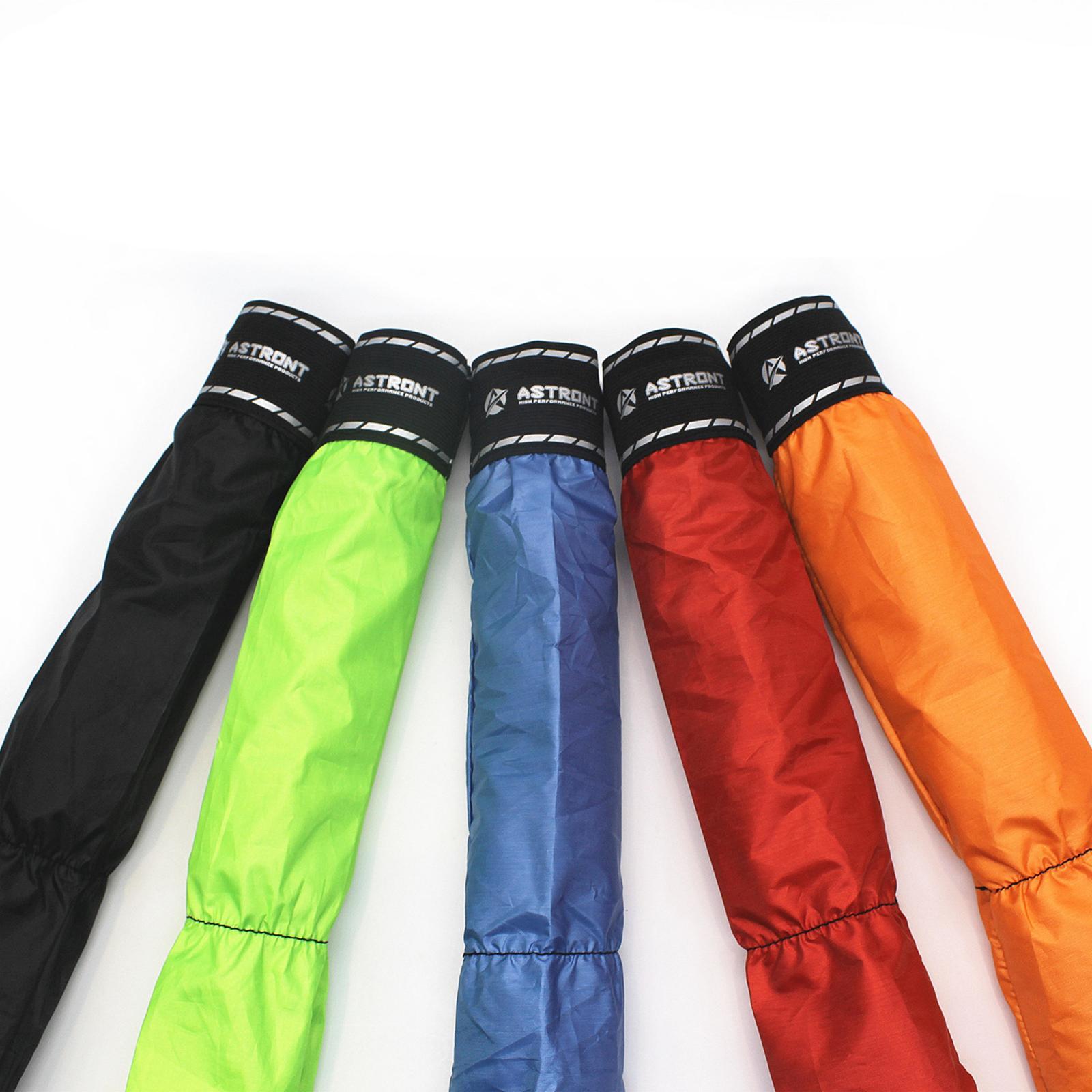 Universal Motorcycle Front Shock Absorber Dust Cover Wrap Boot Dust  Black