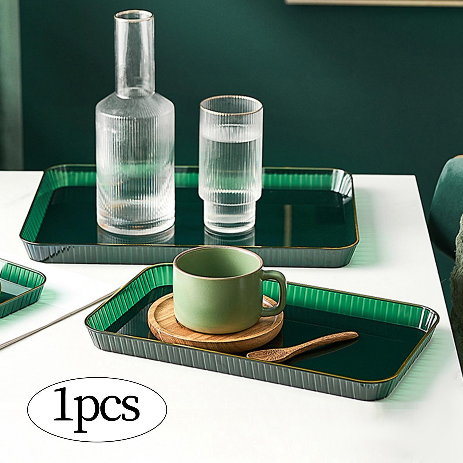 Rectangle Serving Tray Storage Makeup Fruit Plate for Dessert Fruit Veggies