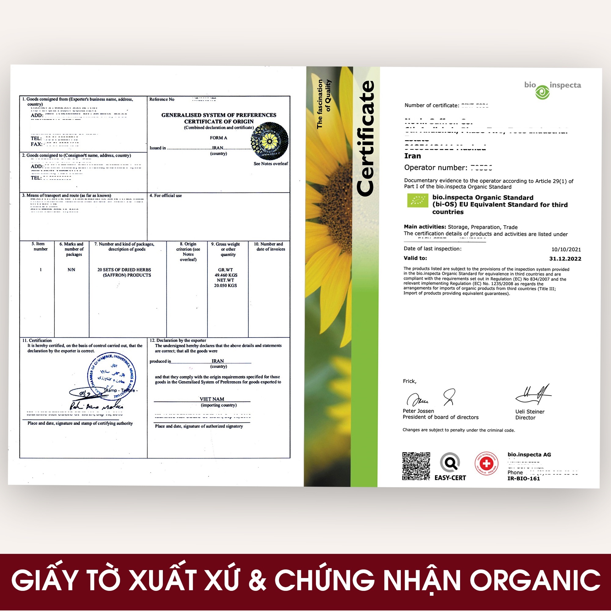Nhụy hoa nghệ tây saffron Kingdom Herb chính hãng loại super negin thượng hạng hộp 1 gram