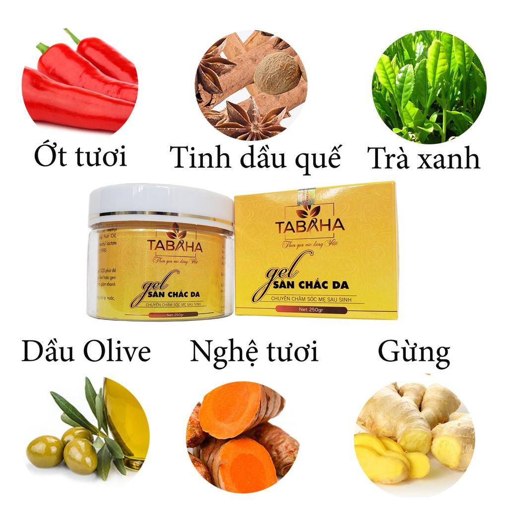 Gel Tan Mỡ Săn Chắc Da Đẹp Dáng Tabaha 250g Tặng Nịt Bụng Và Thước Dây