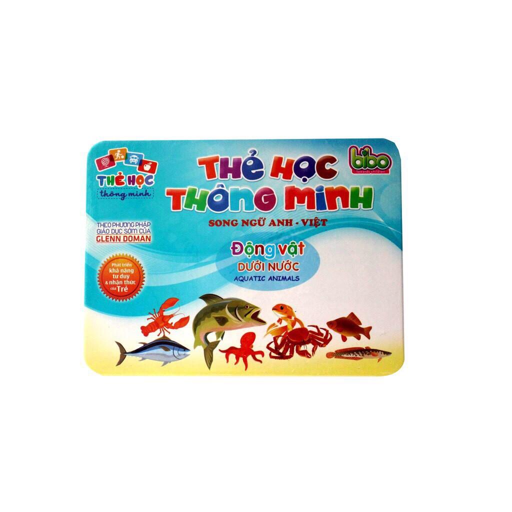 Thẻ Học Thông Minh Song Ngữ,Thẻ FLashCards Theo Phương Pháp Glenn Doman Nhiều Chủ Đề Cho Bé