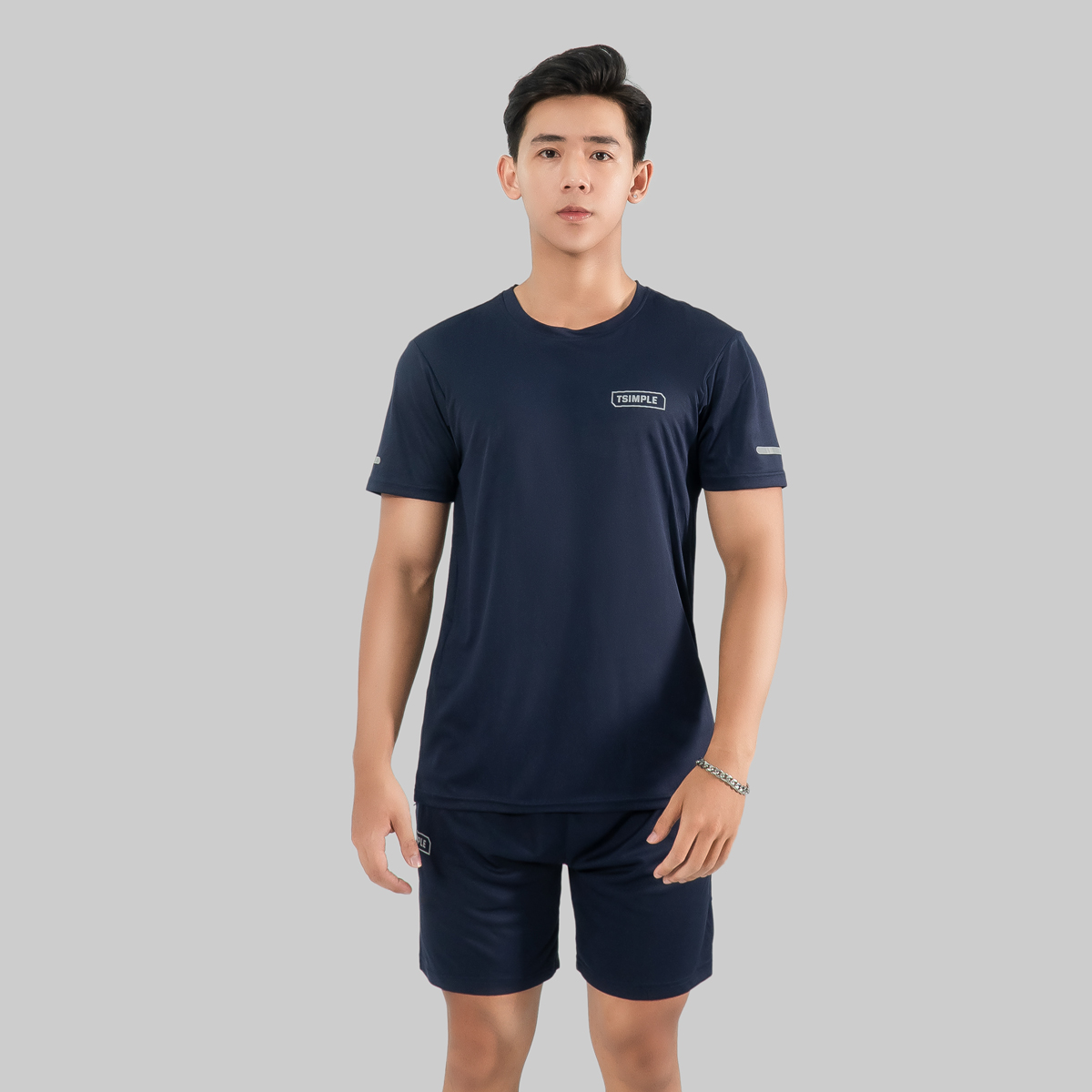 Bộ Quần Áo Thể Thao Nam TSIMPLE tập gym vải thun lạnh thoáng mát thấm hút mồ hôi co giãn chuẩn form MSSBHP1