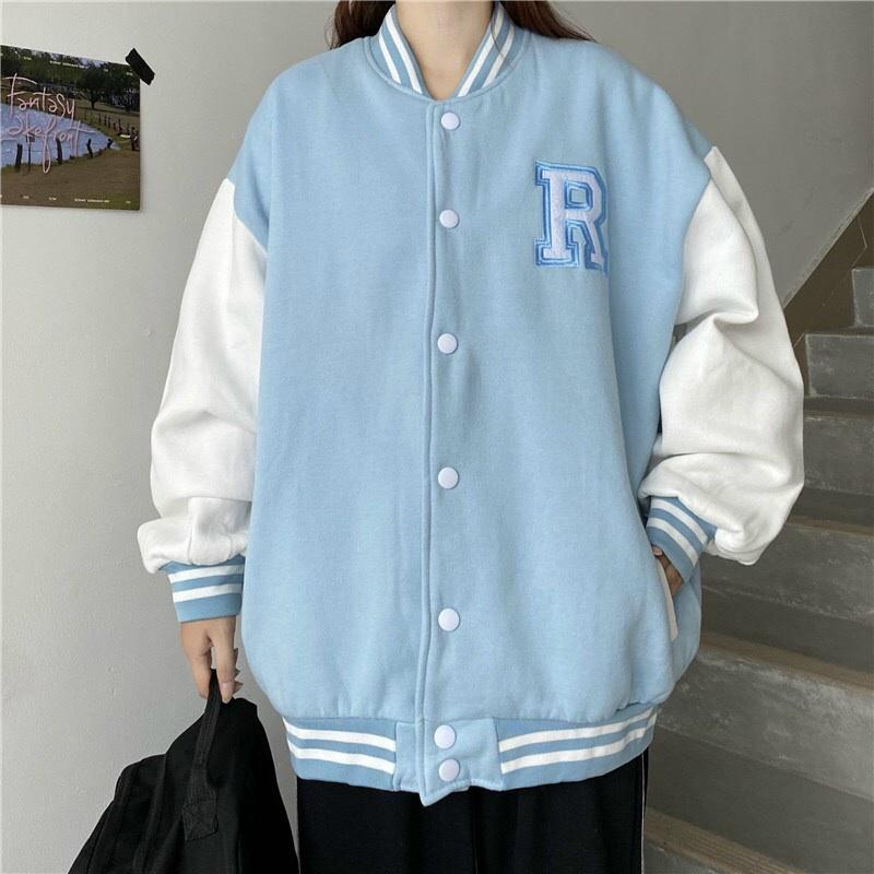 Áo Khoác Cardigan Nỉ Bông LOGO RAY Form Rộng Basic Nam Nữ Unisex Ulzzang