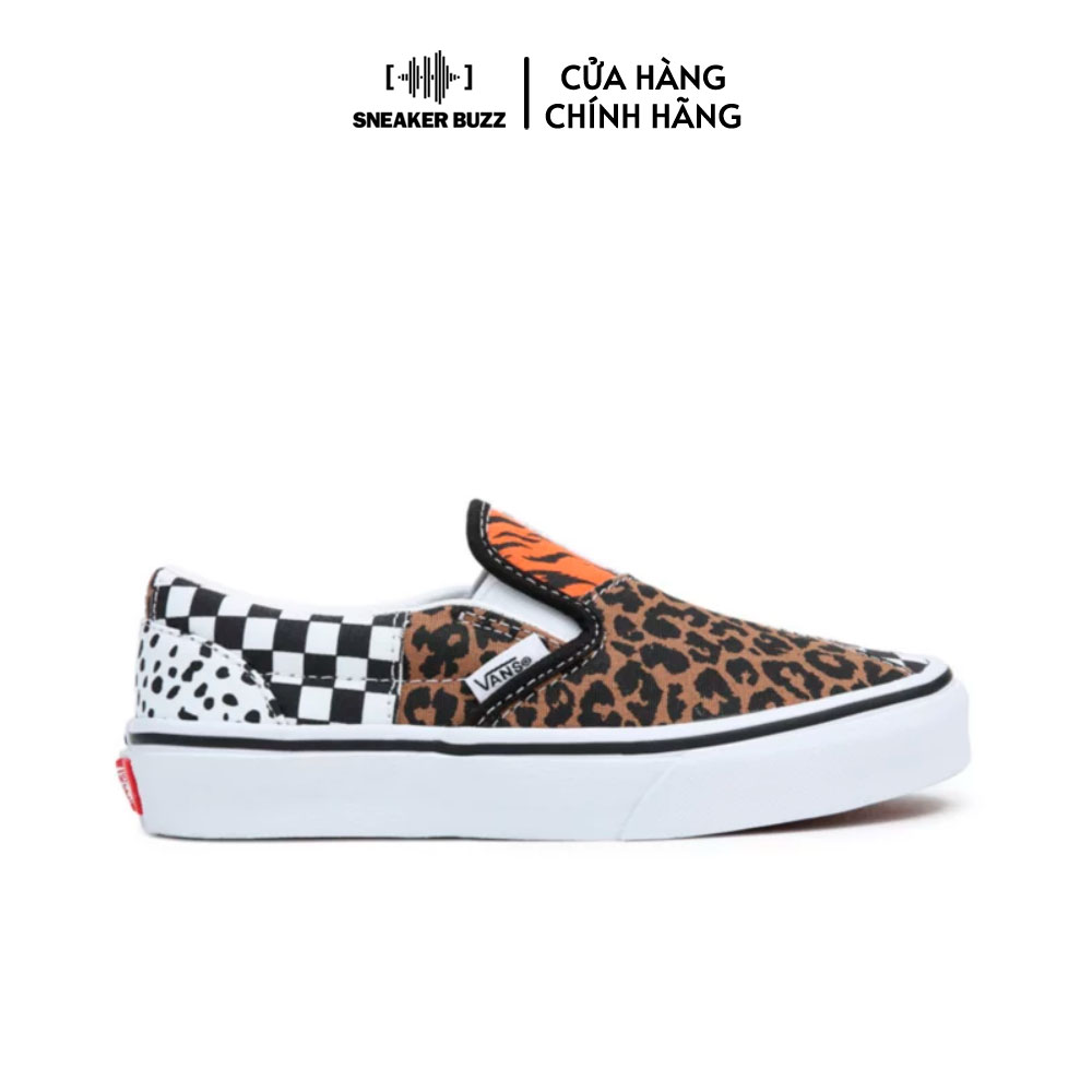 Giày Kid Vans Classic Slip-On Patchwork VN0A5FBK448