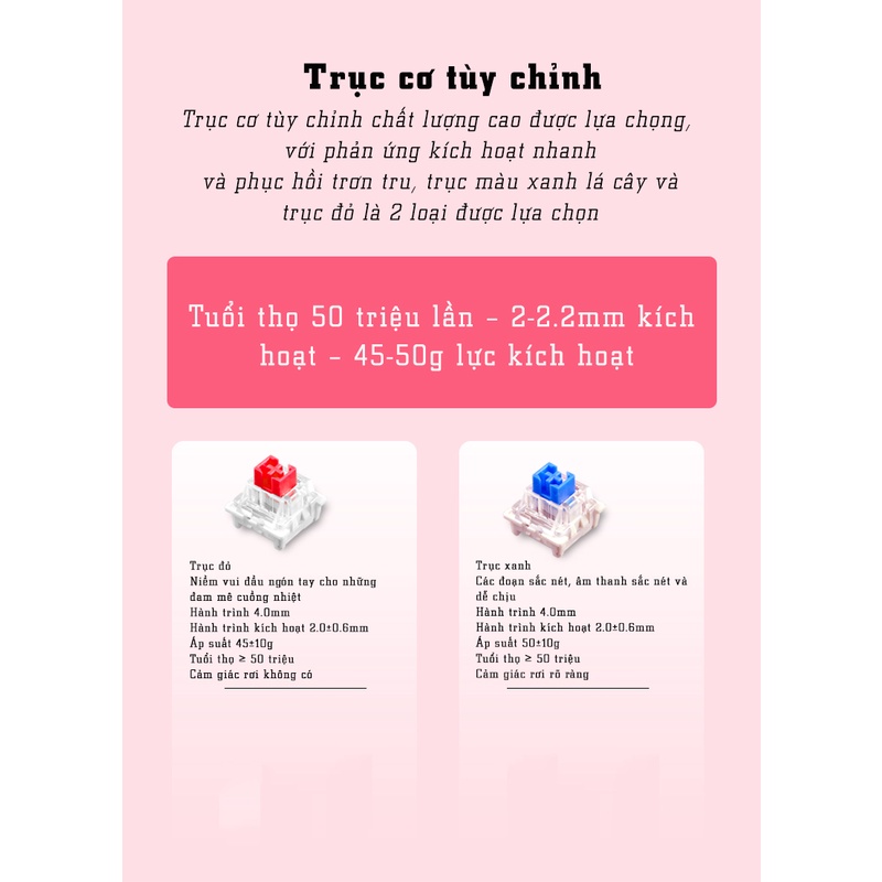 Bàn phím cơ không dây Dual Mode Newmen GM610 Pro,tặng kèm bộ 4 keycap rồng-hổ,tương thích PC/Laptop/Mac/..., bảo hành 24 tháng - Hàng chính hãng