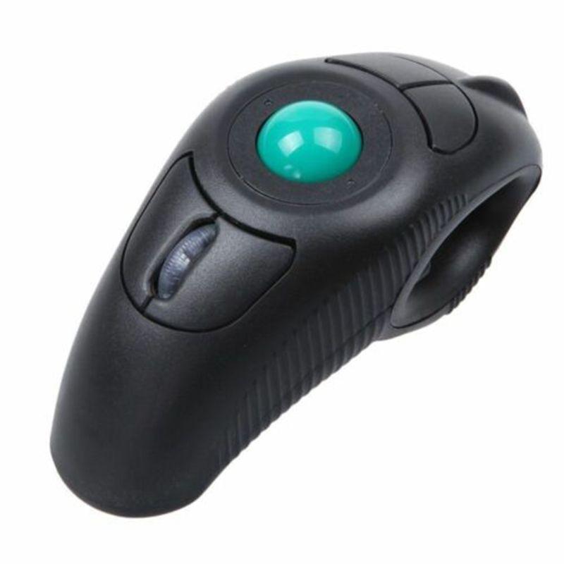 2.4G Không Dây Trackball Chuột Mini Cầm Tay Ngón Tay Cái Điều Khiển USB Chuột Chuột Cho Máy Tính Laptop 10M Nhận Được phạm Vi
