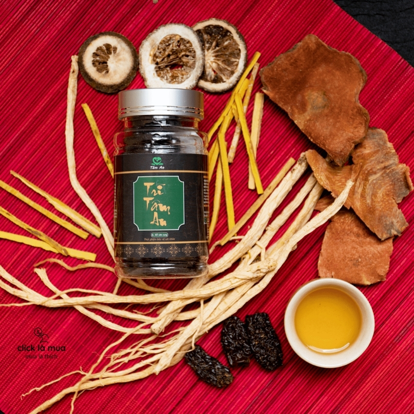 Giảm táo bón, nhuận tràng, co búi Trĩ tâm an giảm phù nề, các triệu chứng của trĩ, tăng cường sức bền mạch máu 60 viên