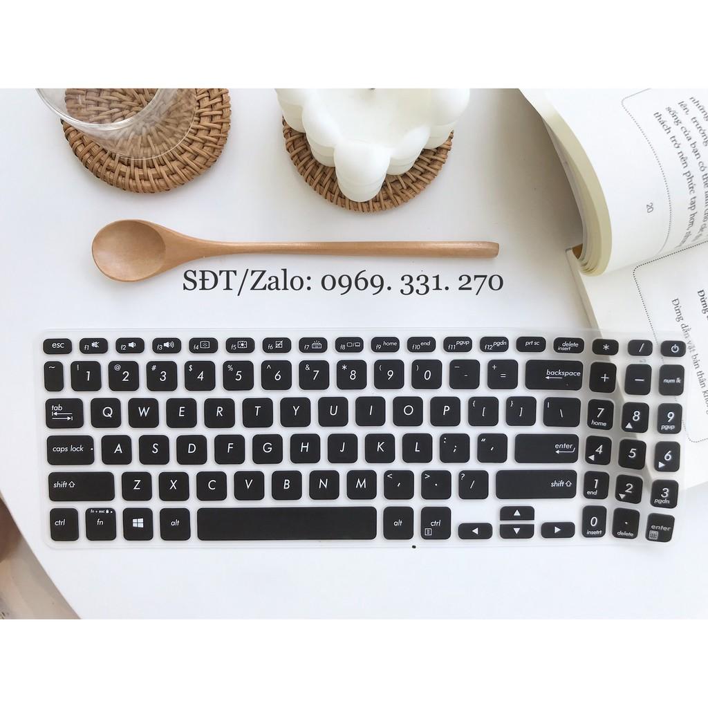 Miếng silicon phủ bàn phím dành cho laptop Asus Vivobook S15 FL8700F, Y5200,Y5100,V5000,S5300... loại 15.6 inch