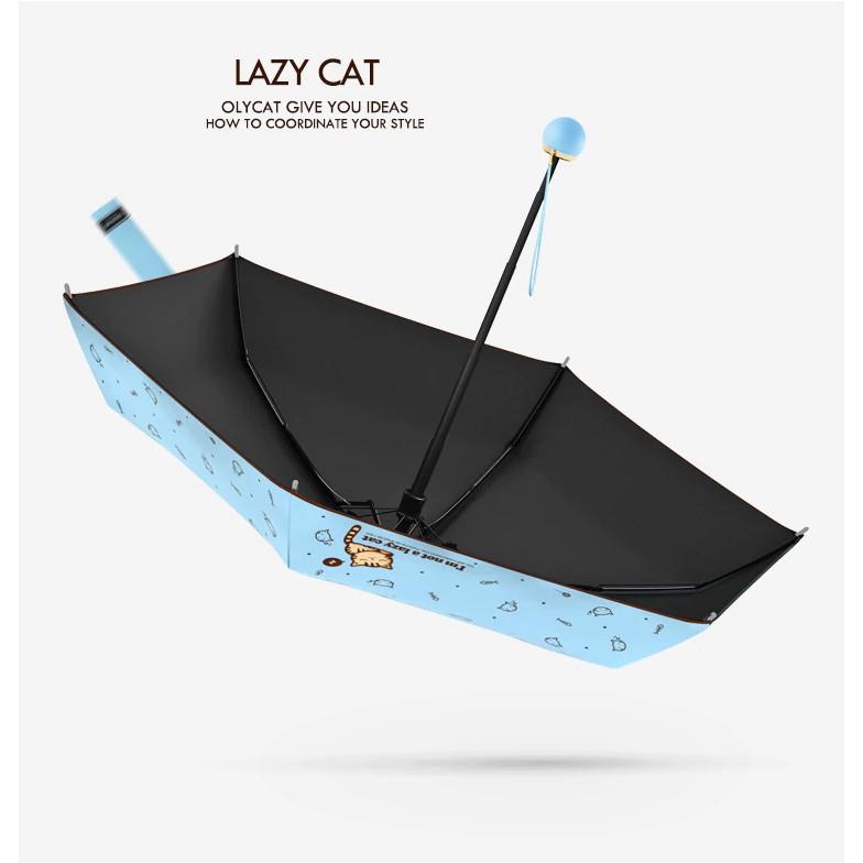 Ô dù OLYCAT cao cấp mini chống tia UV - Mẫu Lazy Cat