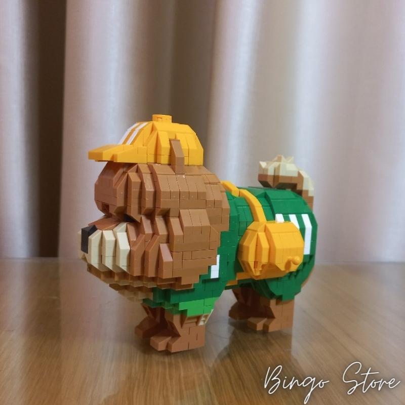 MÔ HÌNH LẮP RÁP CHÓ CHOW CHOW 953 CHI TIẾT CỰC HẤP DẪN VÀ DỄ THƯƠNG