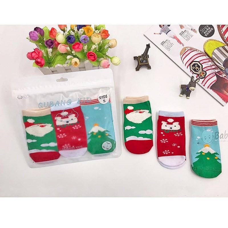 Tất chống trượt Qubang kid cho bé nhiều mẫ đáng yêu, vớ chống trượt dày đẹp
