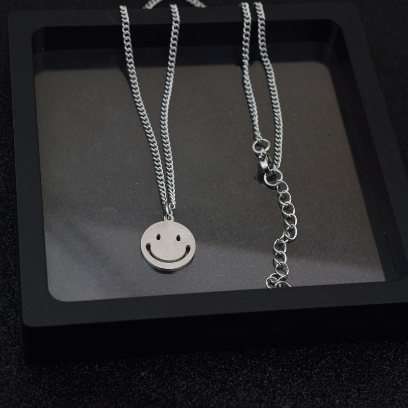 Dây chuyền vòng cổ 2 lớp titan cá tính unisex